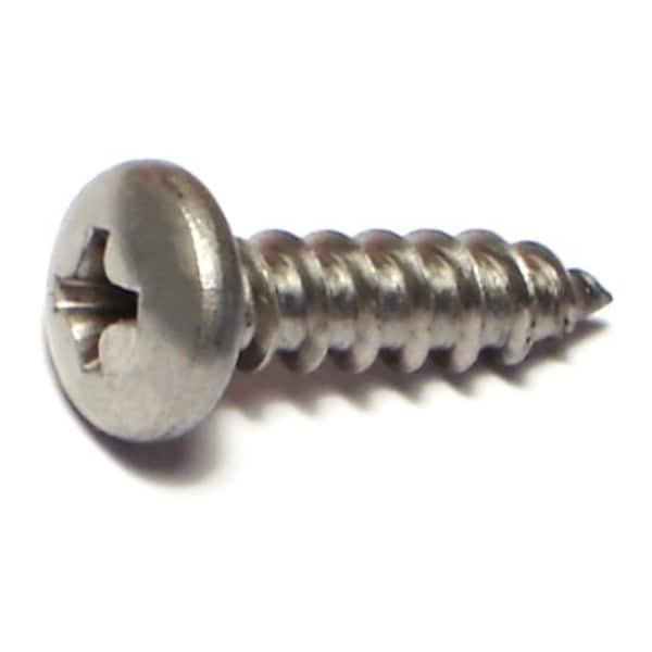 Midwest Fastener Sheet Metal Screw, #10 x 3/4 in, 18-8 Stainless Steel Pan Head Phillips Drive, 100 PK 05118 - main